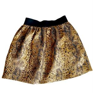 Body by Victoria metallic snakeskin print skirt XS